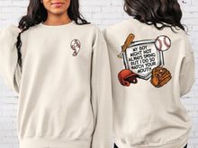Load image into Gallery viewer, My Boy Might Not Swing But I Do - BASEBALL MOM TOP

