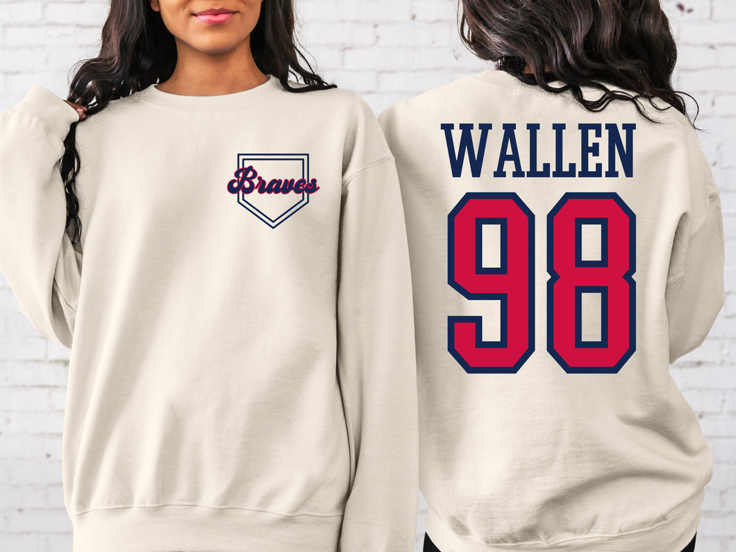 98 Wallen Braves Crewneck