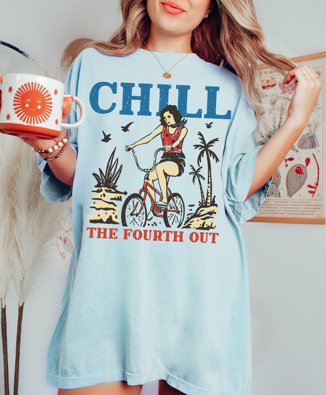 Chill The Fourth Out Bike Tee