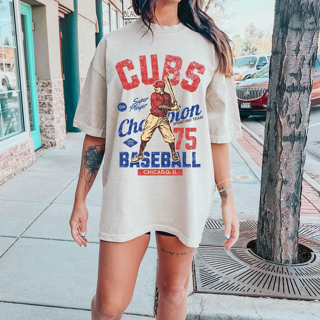 Cubs RETRO Style Shirt Chicago Cubs