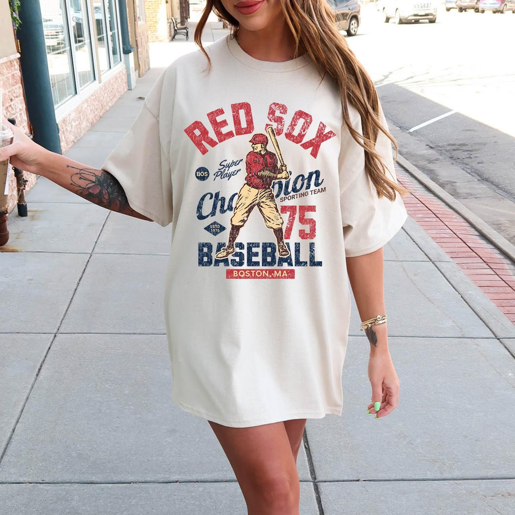 Red Sox Retro Style Top