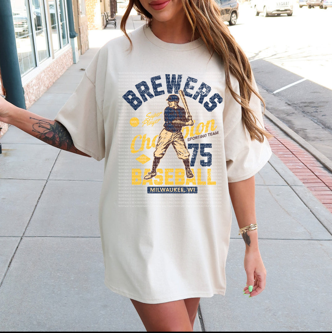 Brewers Retro Style Top Milwaukee Brewers