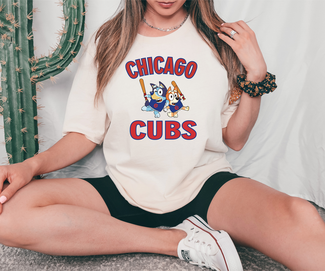 Chicago Cubs Blu Ey Blue Dog ADULT