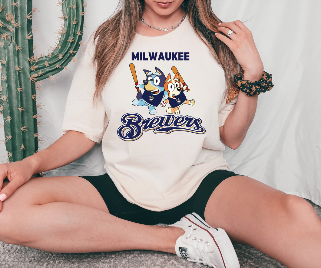 Milwaukee Brewers Blu Ey Blue Dog ADULT