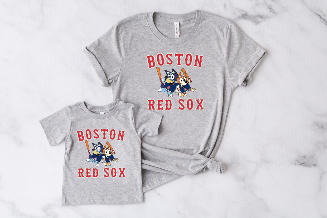 Boston Red Sox Blu Ey Blue Dog ADULT