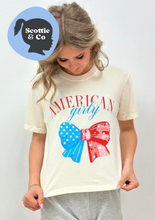 Load image into Gallery viewer, American Girly Bow Tee
