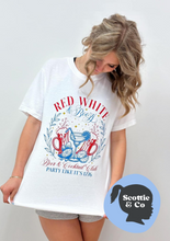 Load image into Gallery viewer, Red, White &amp; Boozy Shirt
