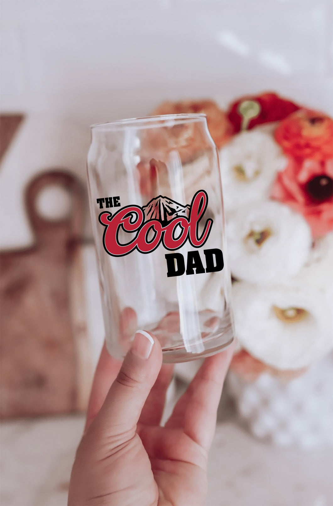 DAD Beer Can Glass