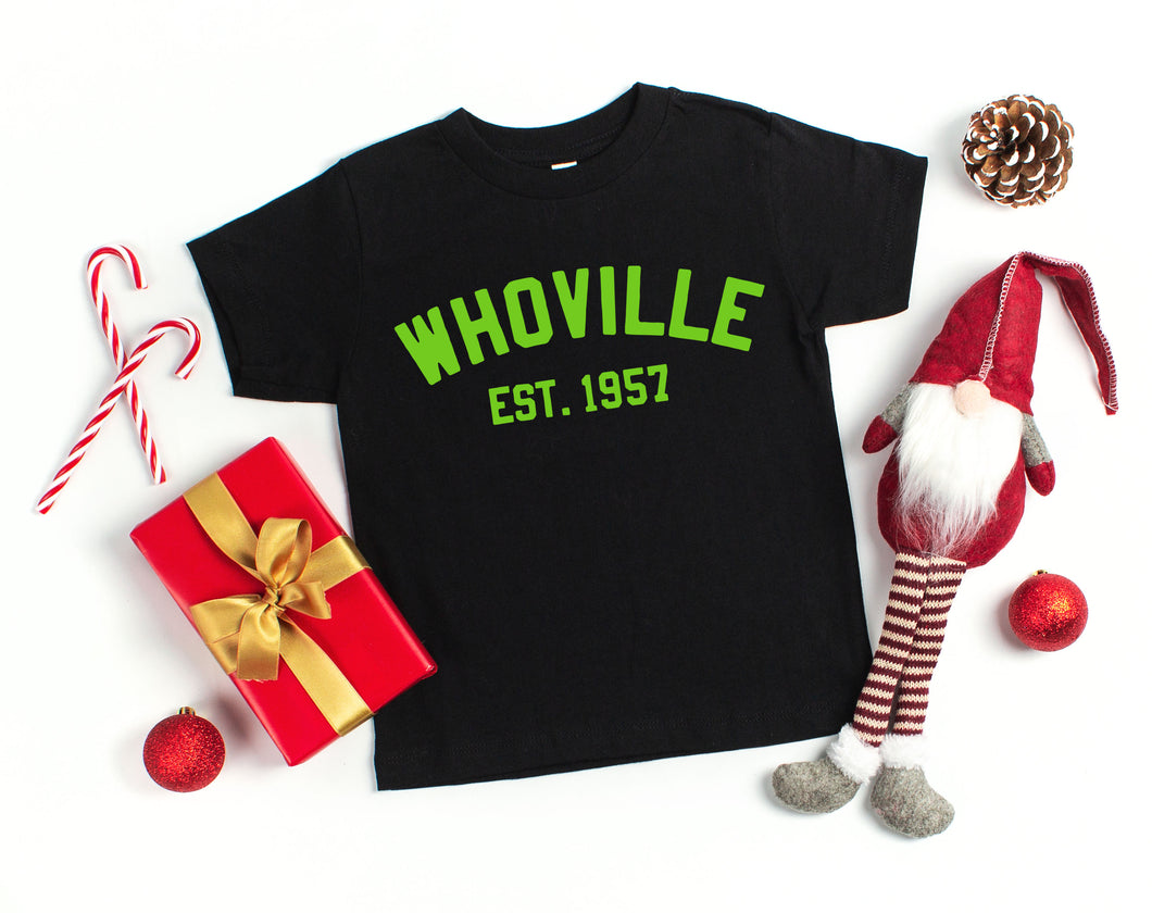 Whoville Black Toddler Youth Tee