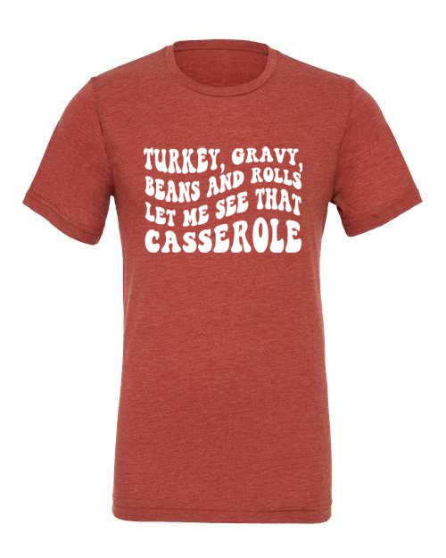 Turkey Gravy Casserole Adult Tee