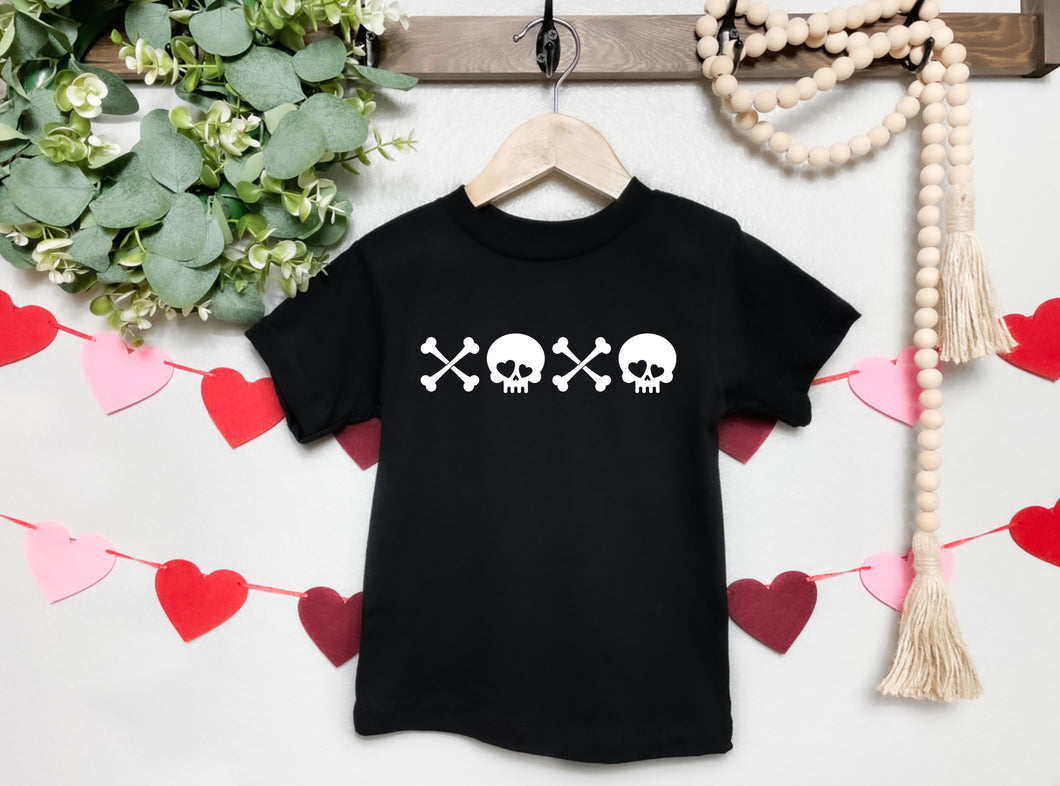 XOXO Skull Toddler/Youth/Adult Tee