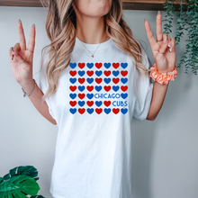 Load image into Gallery viewer, Chicago Cubs Heart Adult Tee
