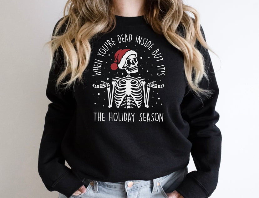 Dead Inside Christmas Sweatshirt
