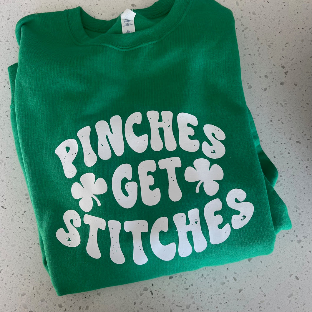 Pinches Get Stitches Crewneck - Adult XL