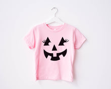 Load image into Gallery viewer, Jack O Lantern Face Toddler Tee
