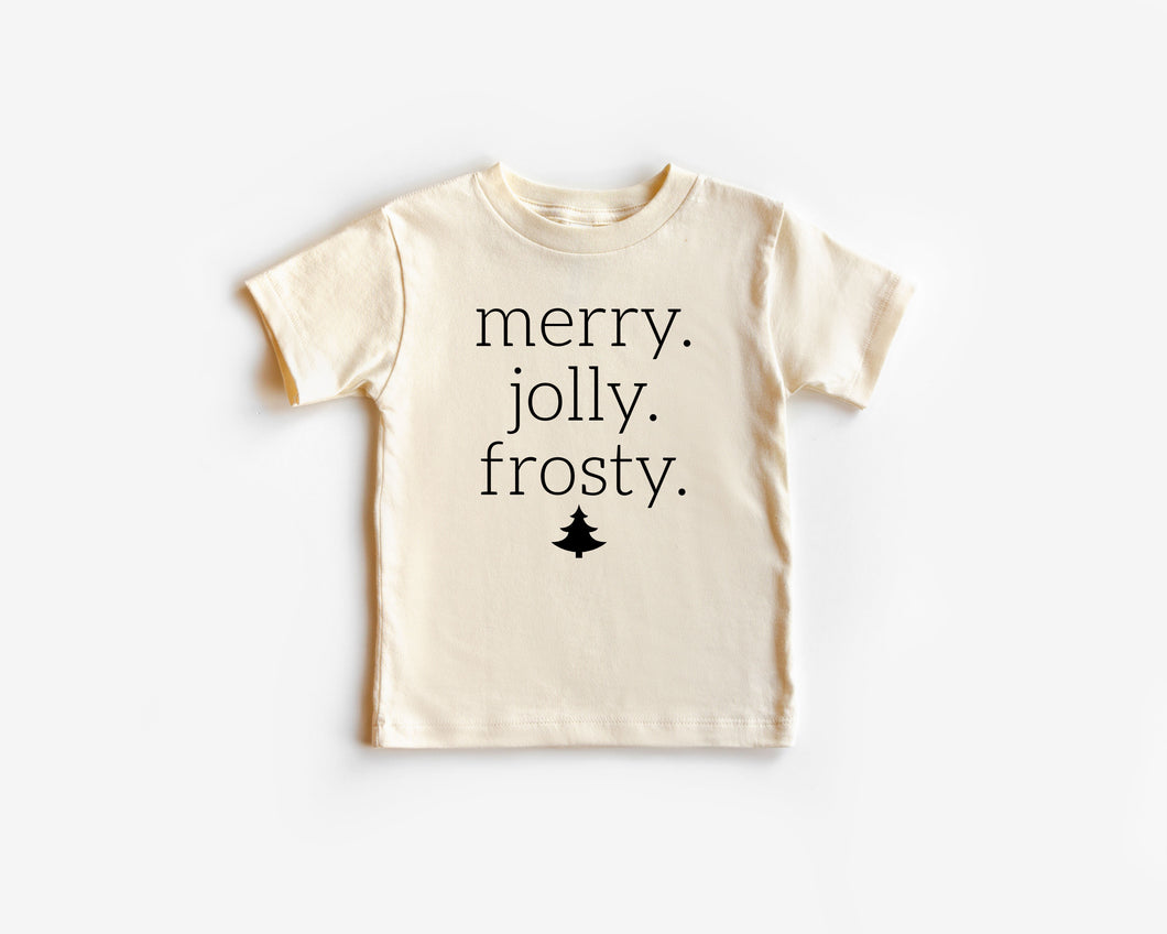 Merry Jolly Frosty Baby Toddler Tee