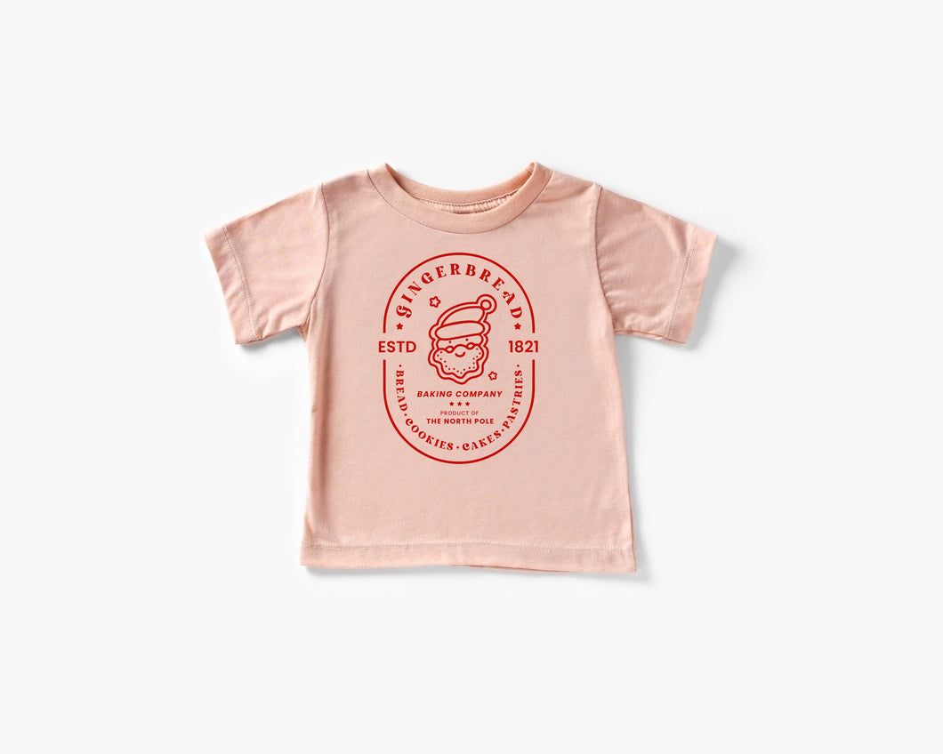 Holiday Peach Triblend Toddler Tee