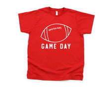 Load image into Gallery viewer, Game Day Football Toddler Youth Tee
