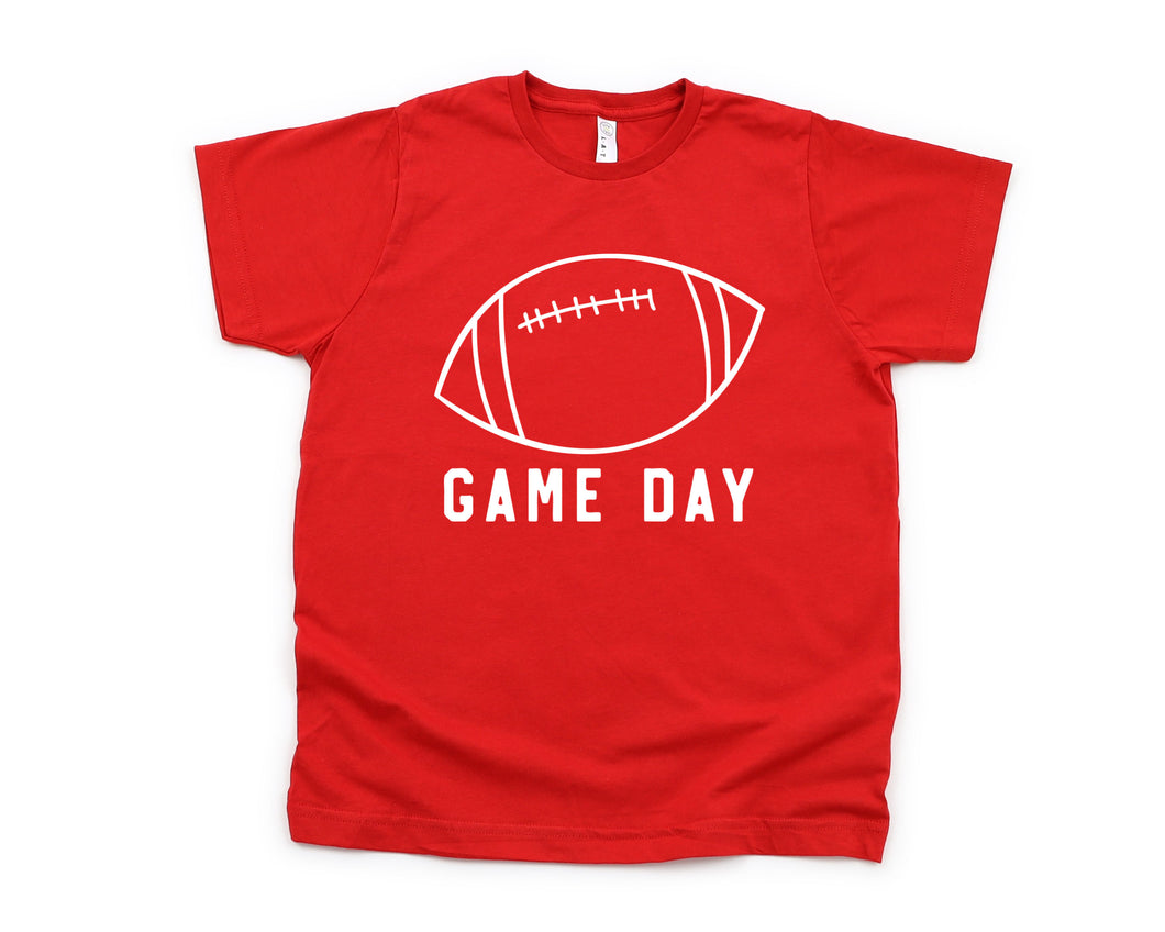Game Day Football Toddler Youth Tee