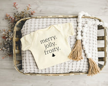 Load image into Gallery viewer, Merry Jolly Frosty Baby Toddler Tee
